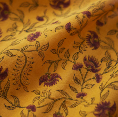 Nancy Reversible Quilted Jacket - Golden Marguerite/Chili Floral Print & Faded Black/Golden Floral Prints