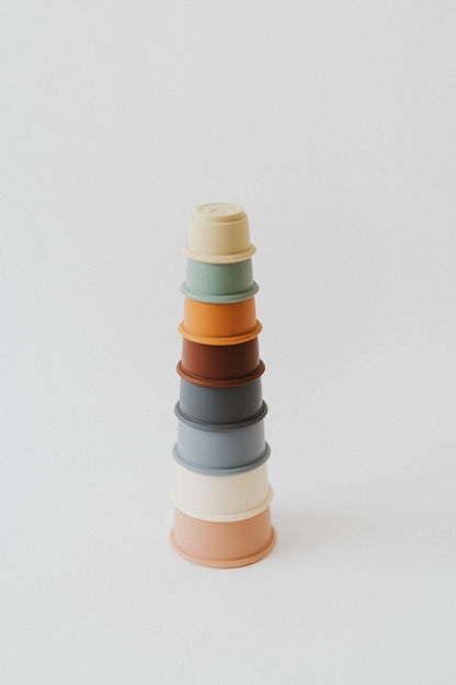 Silicone Cup stacking toy/Stacking toy