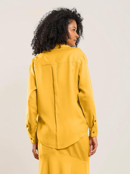 Tencel Button Up - Honey