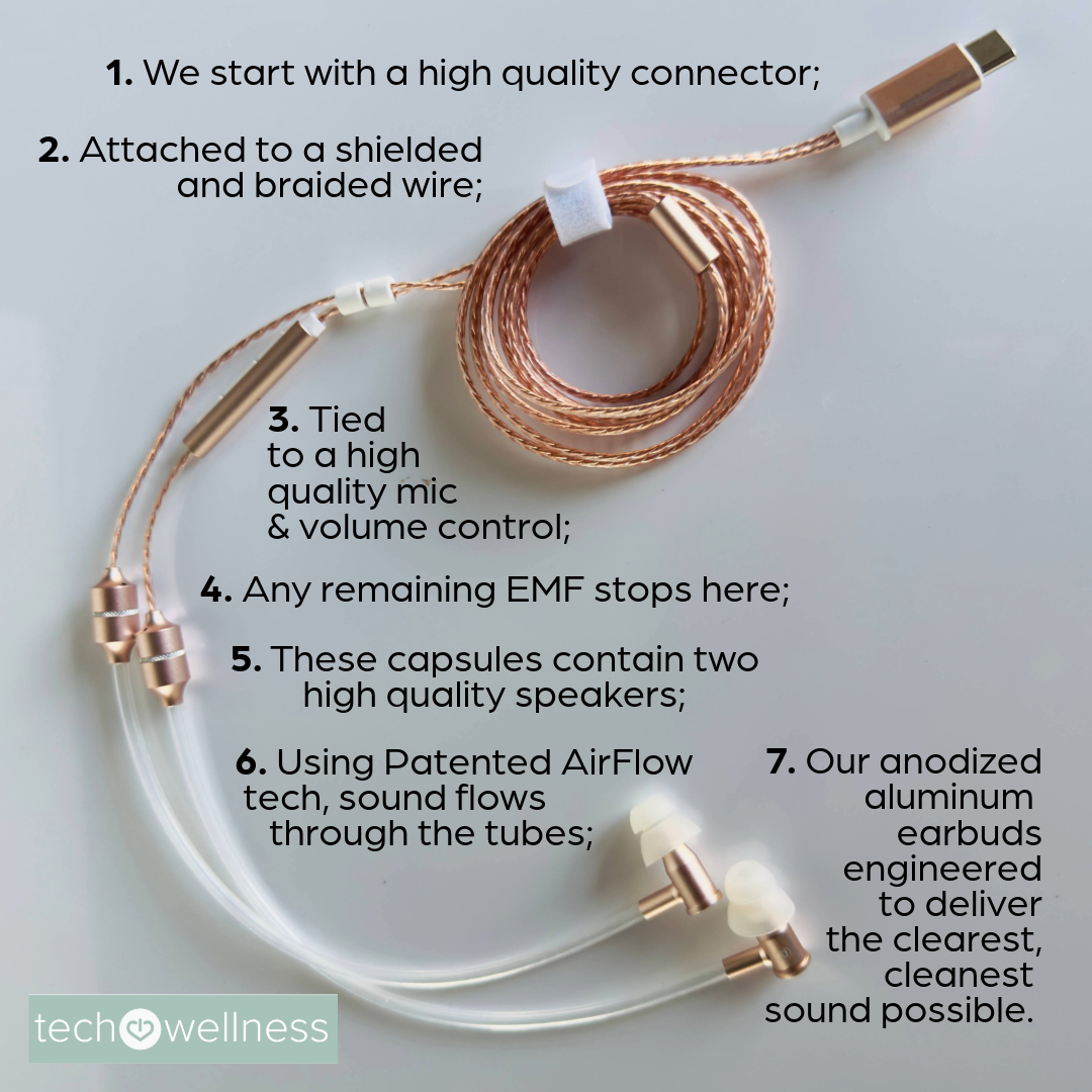 Best Air Tube Headphones for EMF Protection in 2024 • Earbuds with Incredible Sound