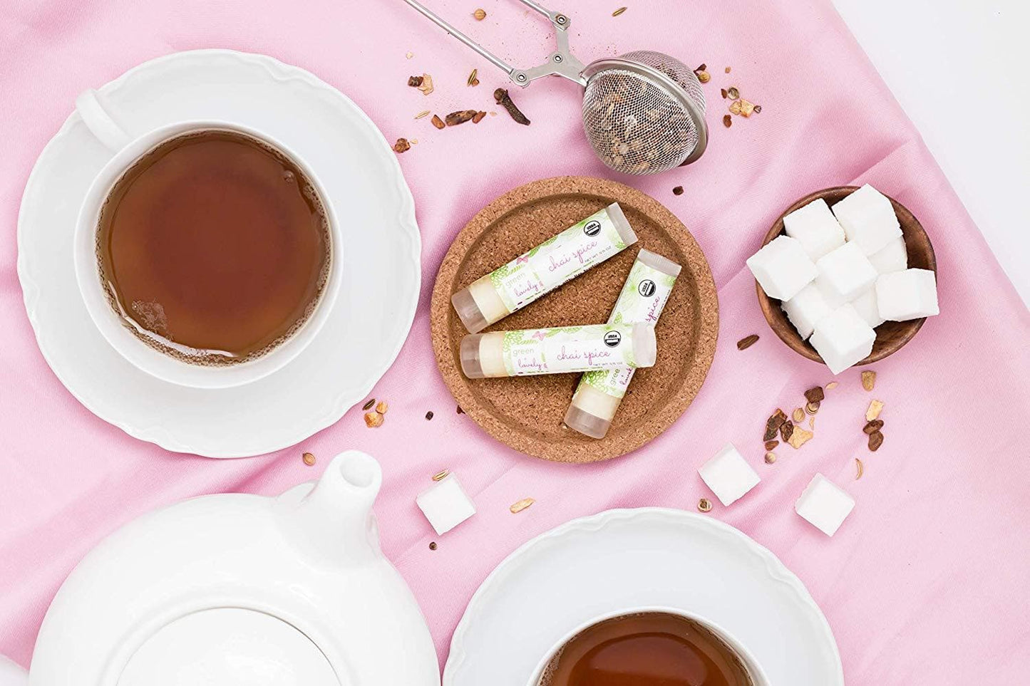 Chai Spice ///  Organic Lip Balm Butter for Intense Moisture - Beauty Gift