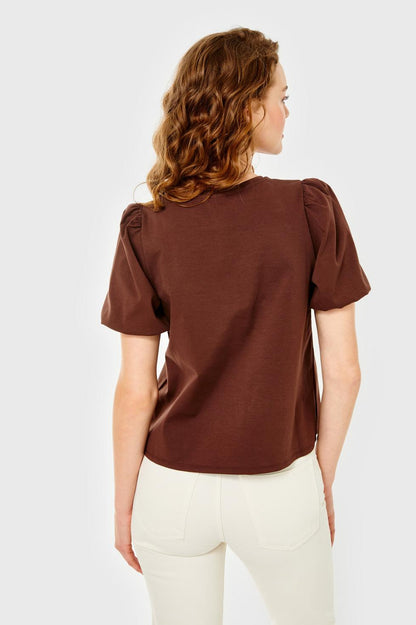 Noemie Top - Chicory Coffee