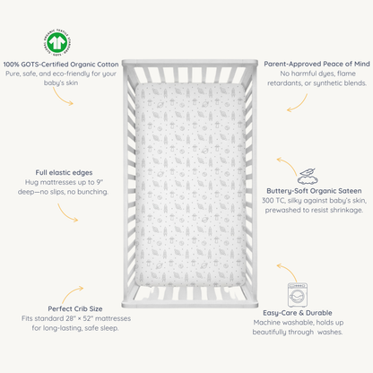 Organic Crib Sheet - Astro
