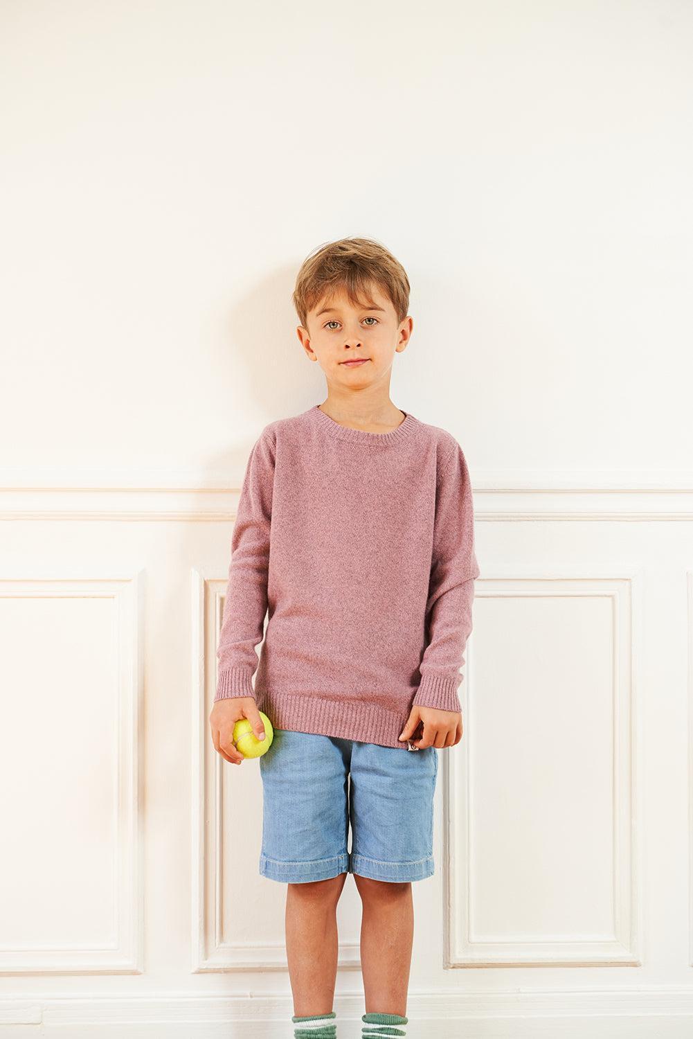 Kid Crewneck Sweater - Pink