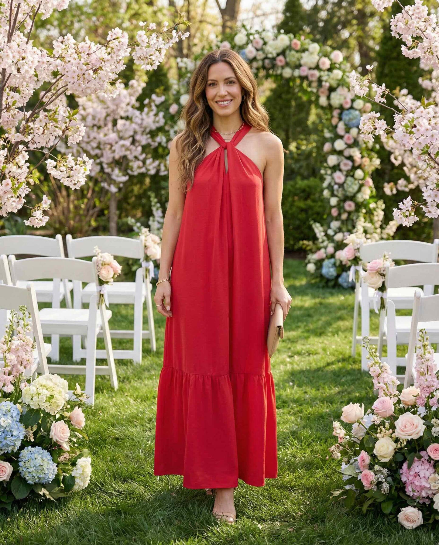 Angelique Dress - Red