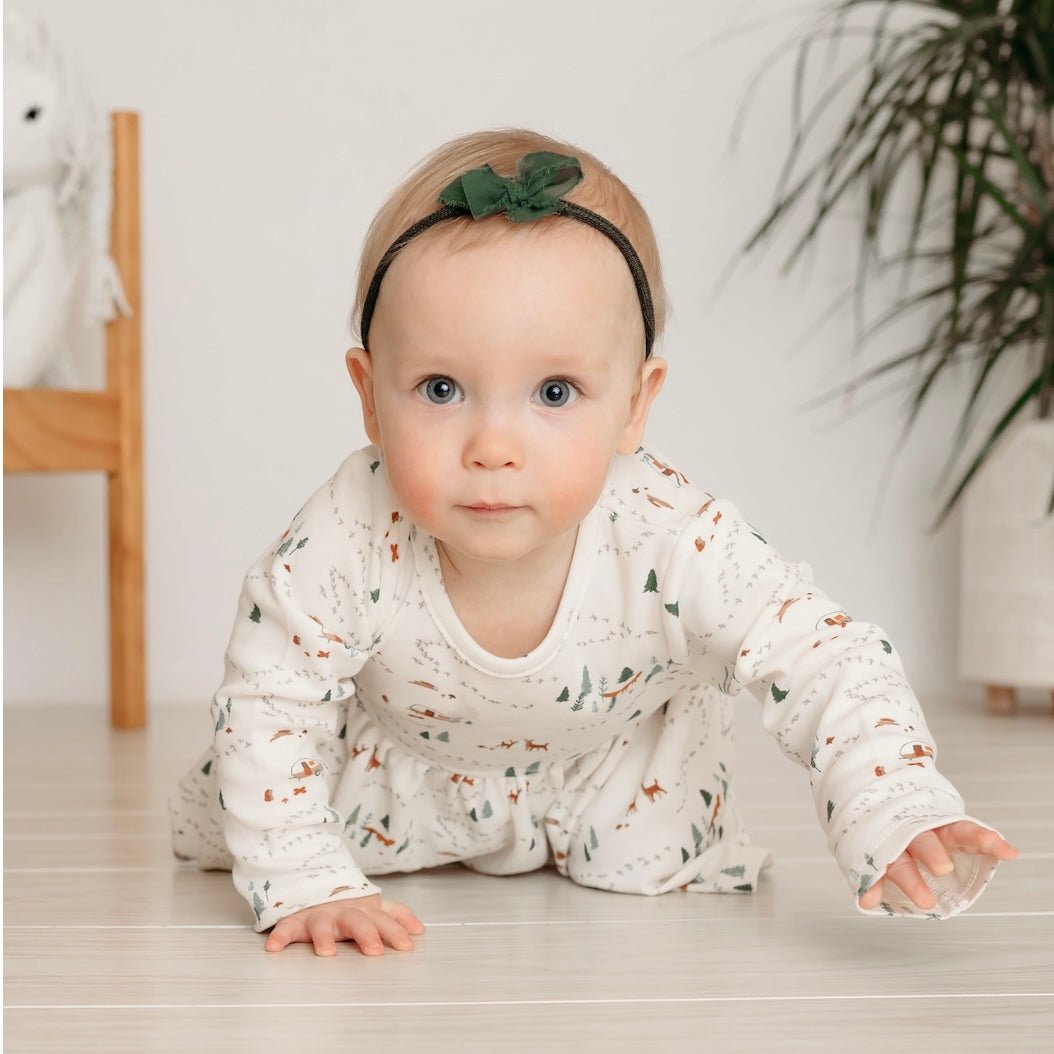 long sleeve twirl dress | into the woods