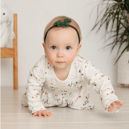 long sleeve twirl dress | into the woods