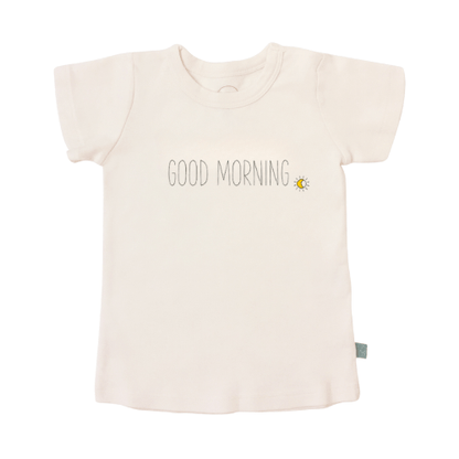 graphic tee | good morning