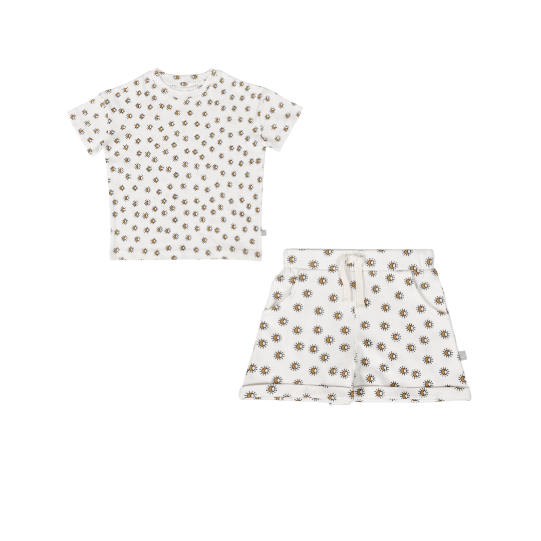 shirt & short set | sun ray