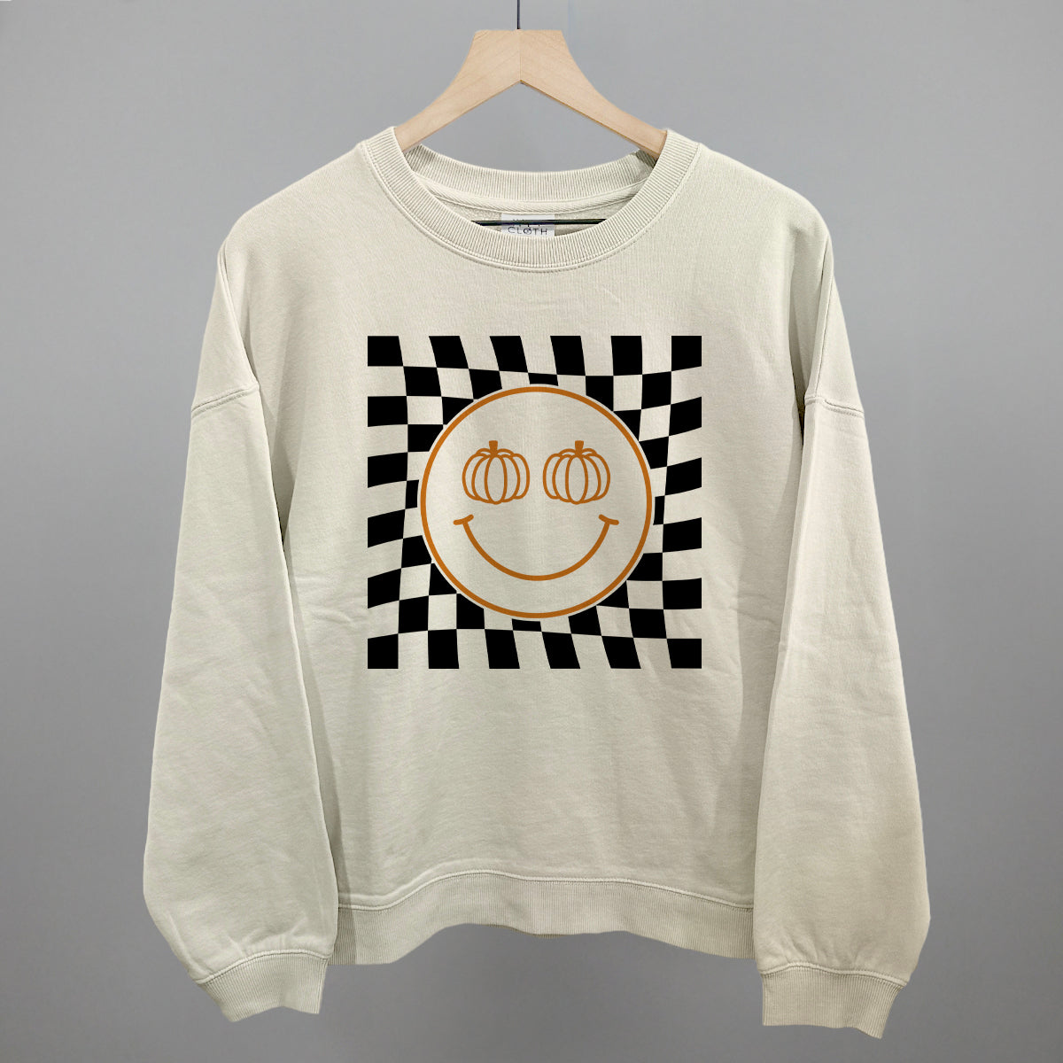 Pumpkin Smiley Face Checker