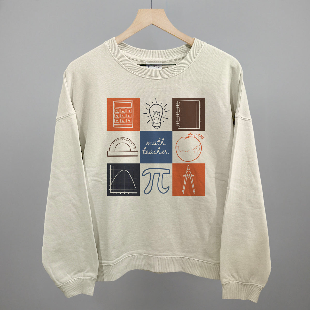 Math Teacher Doodle Grid