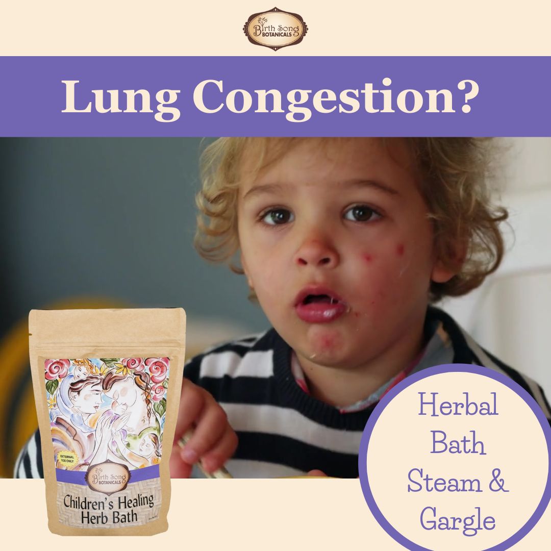 Children's Healing Herb Bath for Clear Lungs* 3 in 1- Bath, Steam, Gargle