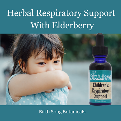 Children's Respiratory Support Herbal Tincture to Support Healthy Lungs* with Elderberry 1 oz.