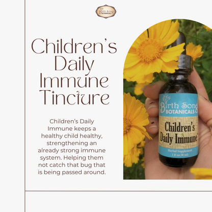 Children's Daily Immune* Organic Herbal Tincture with Astragalus Root 1 oz.