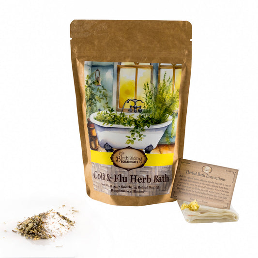 Cold and Flu Support* Herbal Bath with Eucalyptus 16 oz.