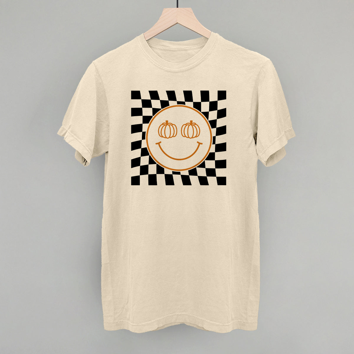 Pumpkin Smiley Face Checker