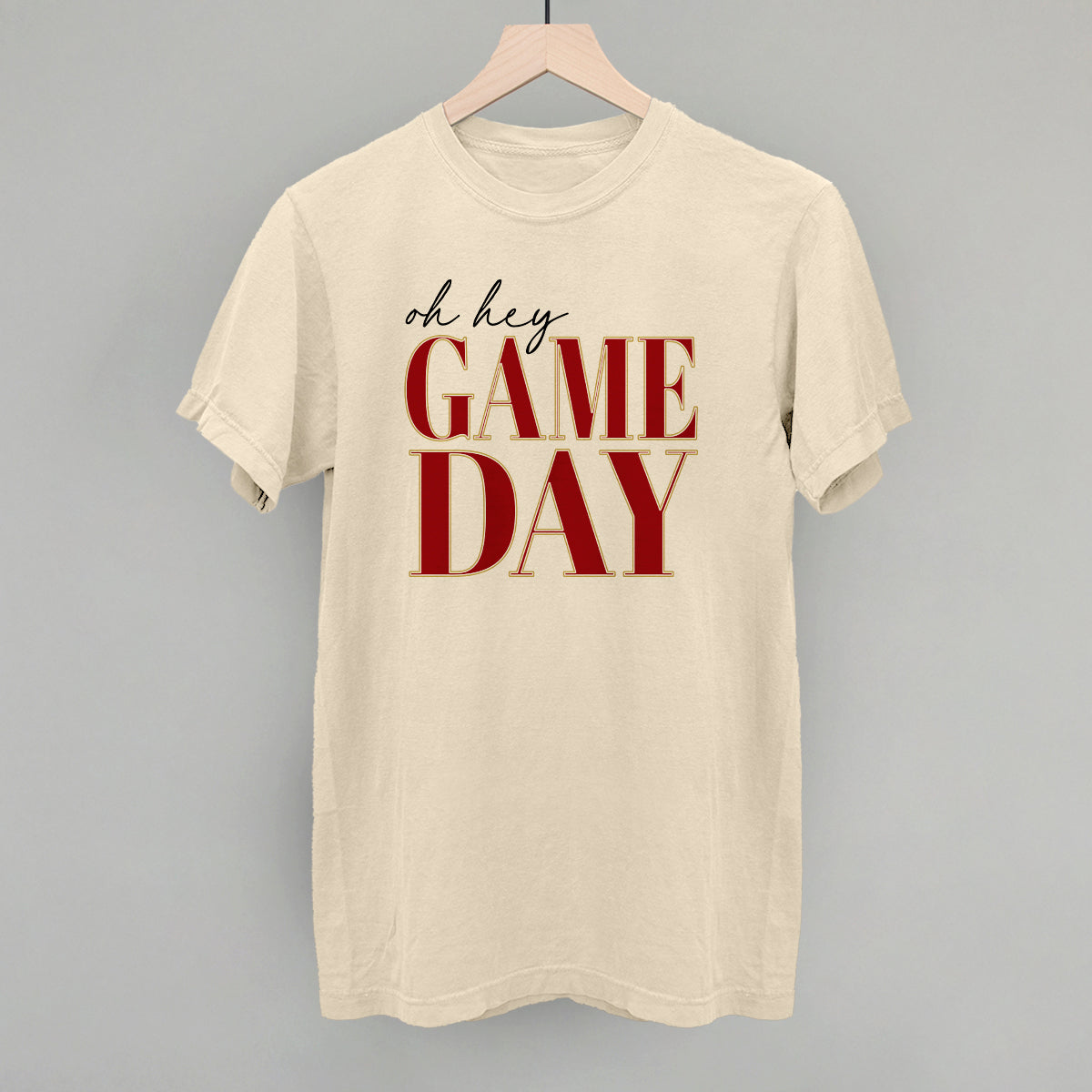 Oh Hey Game Day (Red + Gold)