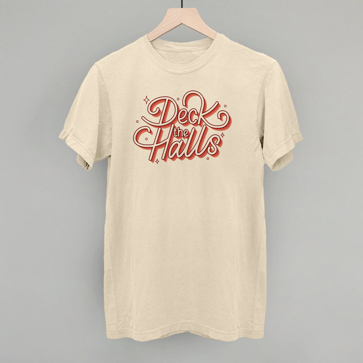 Deck The Halls Sparkle Script (Red)