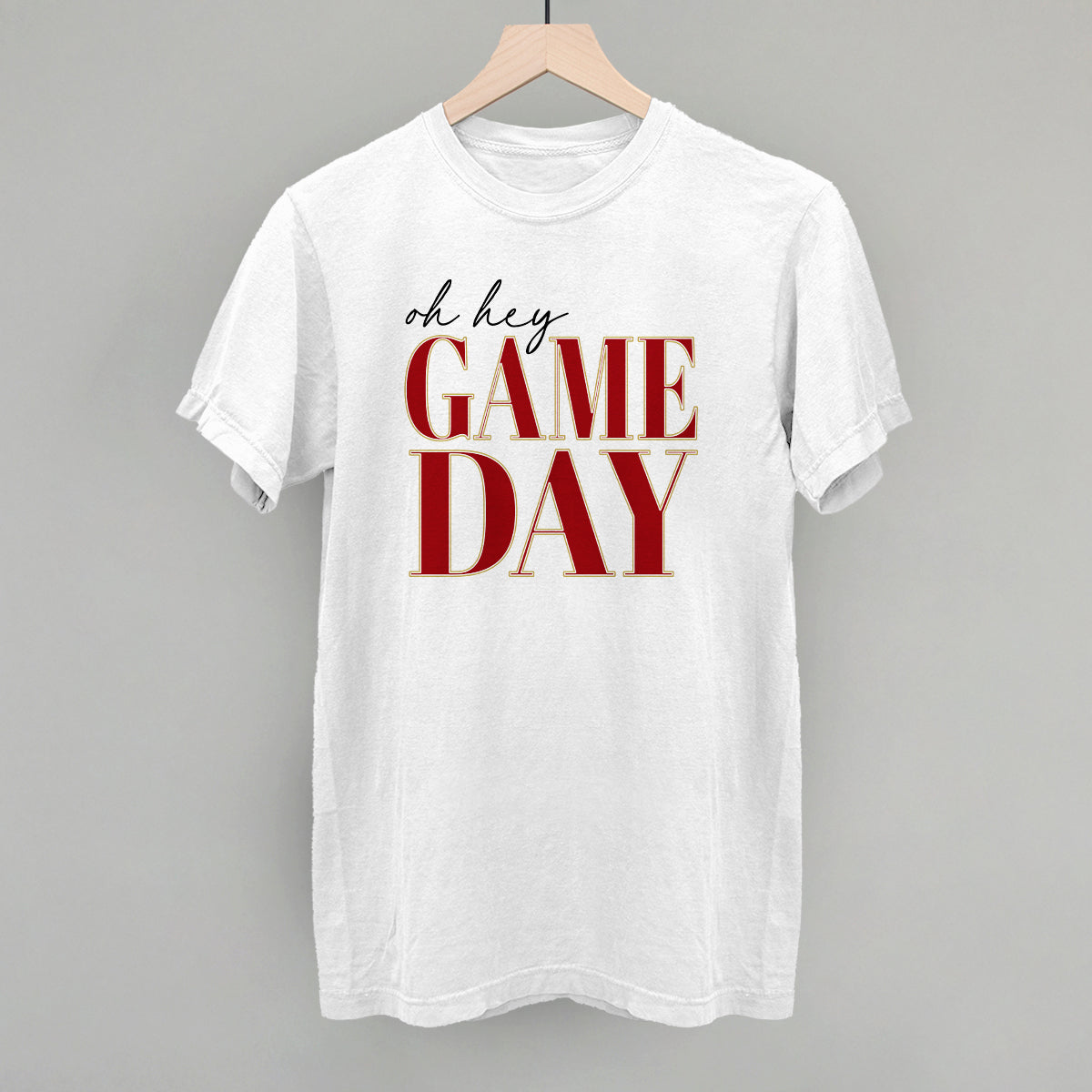 Oh Hey Game Day (Red + Gold)