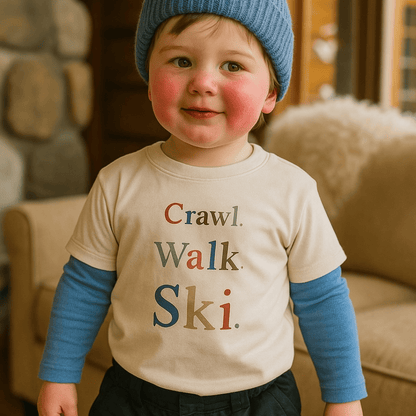 graphic tee | crawl walk ski