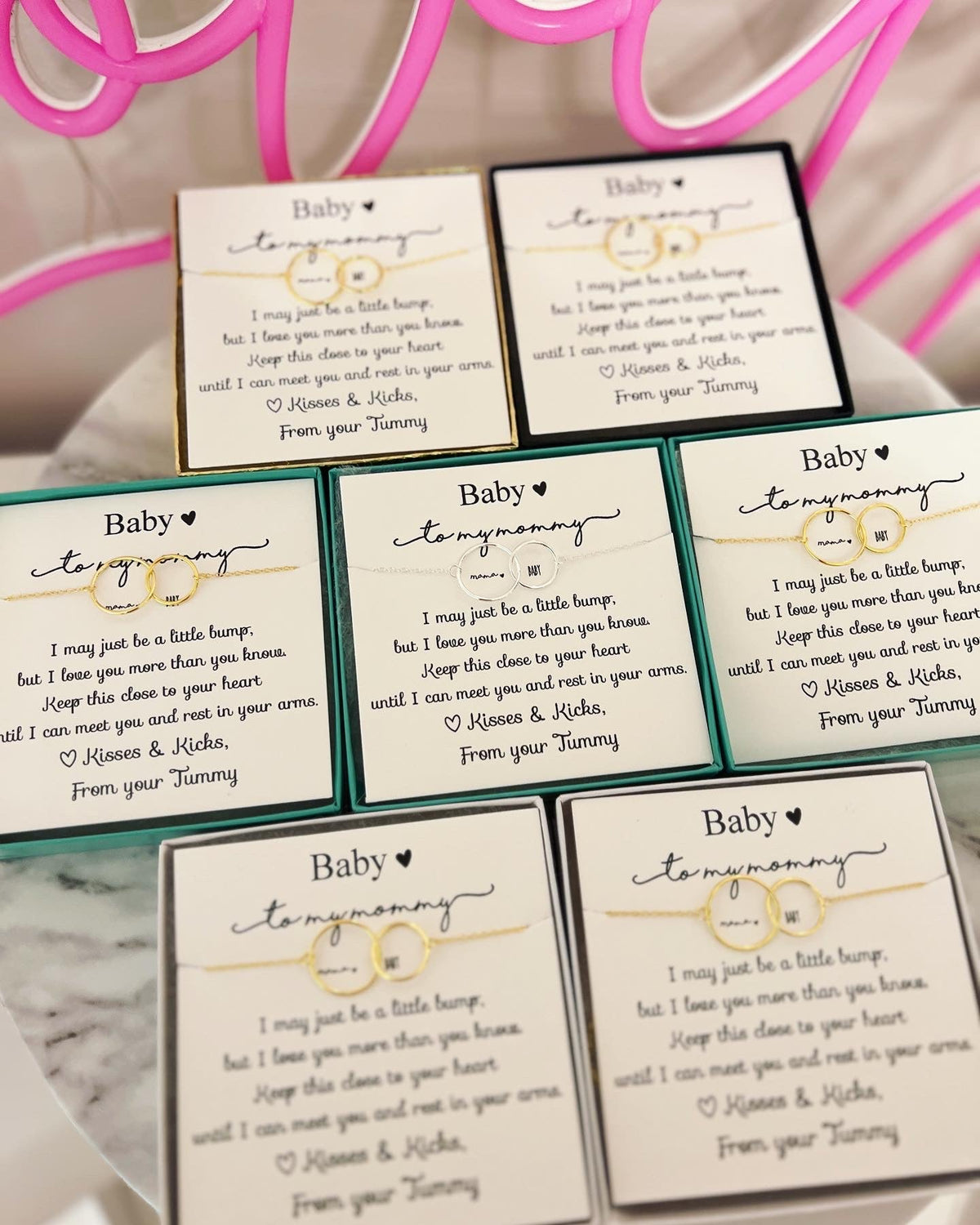 TOP SELLER! Non-Tarnish! New mom baby and me infinity necklace, Congratulations baby gift, pregnancy gift, baby shower & gender reveal gift! NON-Tarnish! 552 FIVE STAR REVIEWS!
