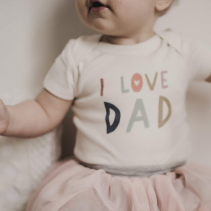 graphic bodysuit | love dad