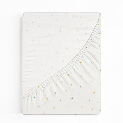 Organic Crib Sheet - Dotty