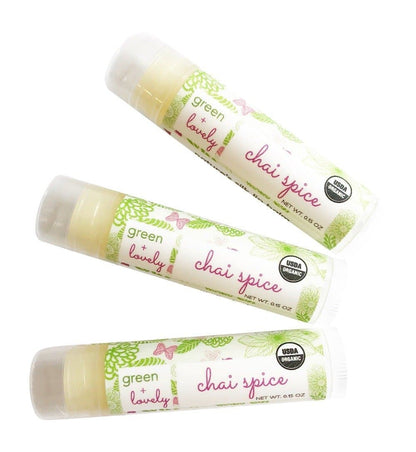 Chai Spice ///  Organic Lip Balm Butter for Intense Moisture - Beauty Gift