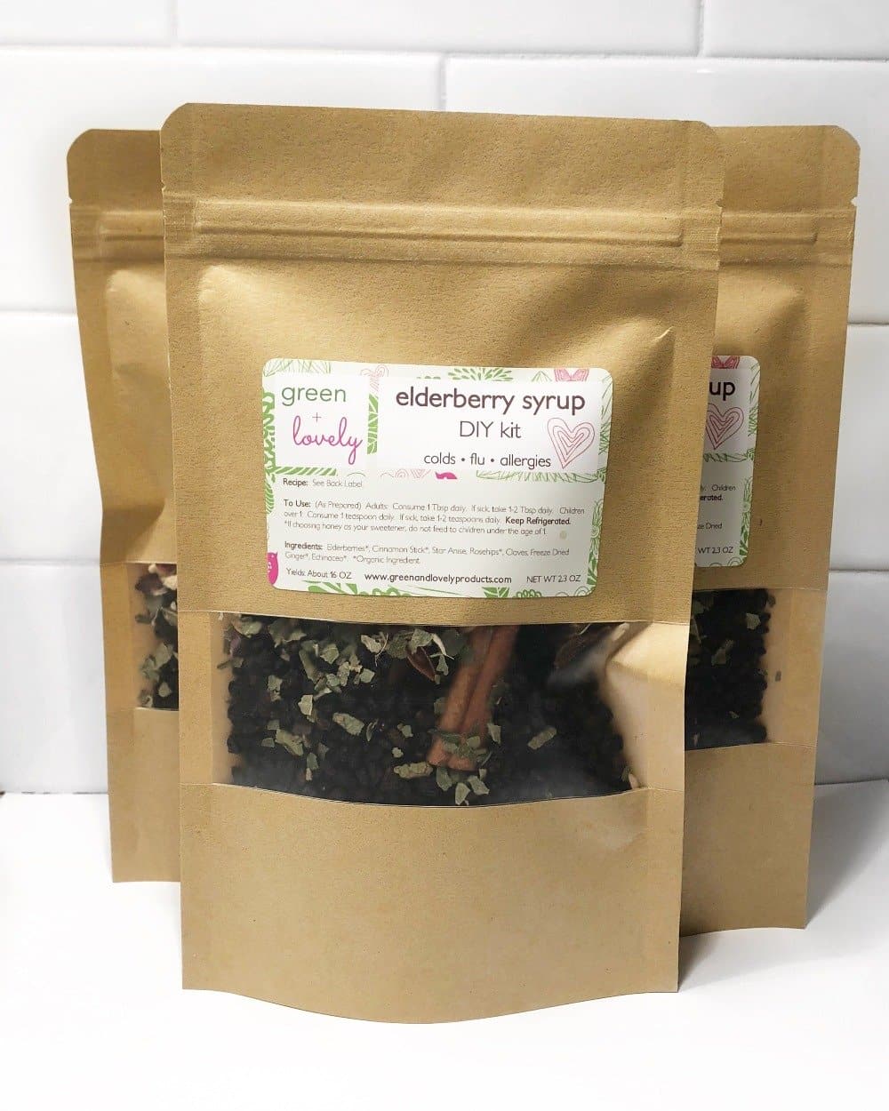 Elderberry DIY Kit - Herbal Remedy Aid for Colds, Flu, Allergies