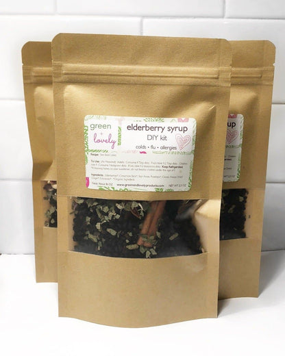 Elderberry DIY Kit - Herbal Remedy Aid for Colds, Flu, Allergies