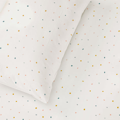 Organic Kids Fitted Sheet - Dotty