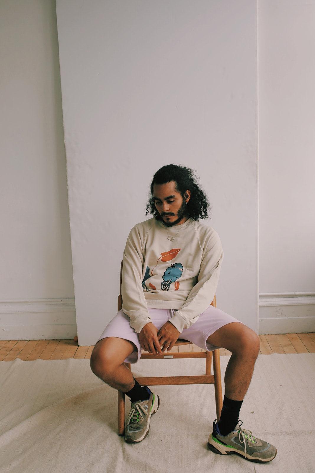 Adult Organic Pima Cotton Sweatshirt - Squid