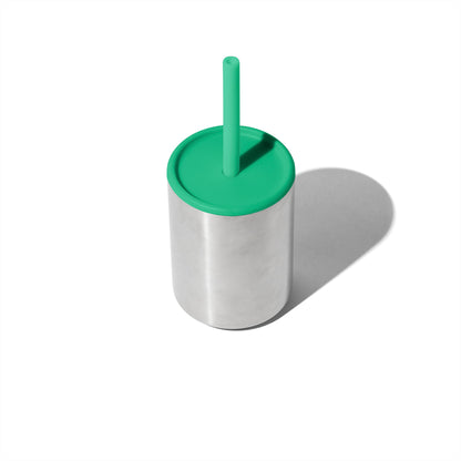 8 oz Medium Sippy Cup + Straw | Stainless Steel
