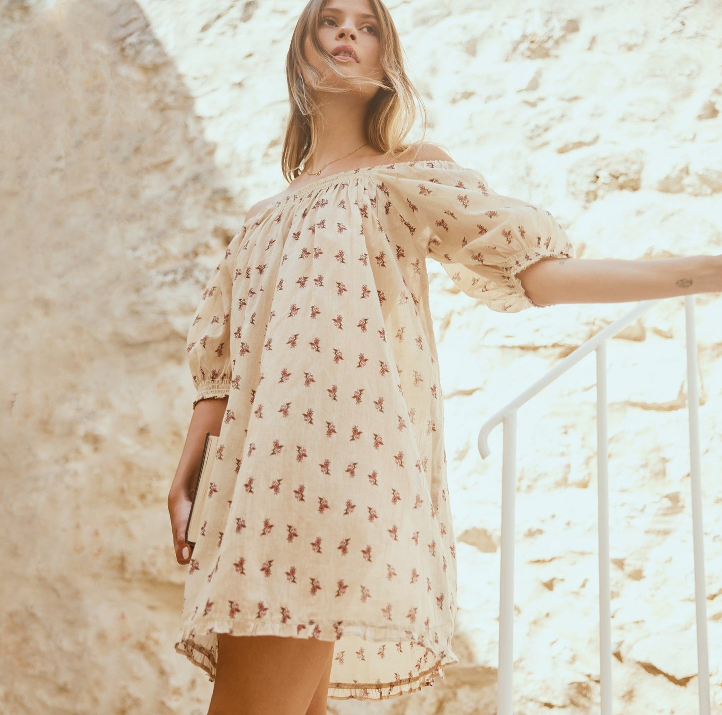 Rosie Mini Nightgown - Dusky Blue