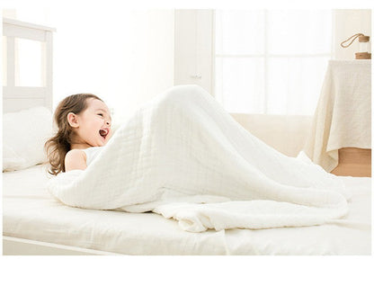 [ULTRA-SOFT] Six Layer Organic Cotton Muslin Quilt Throw Blanket Large