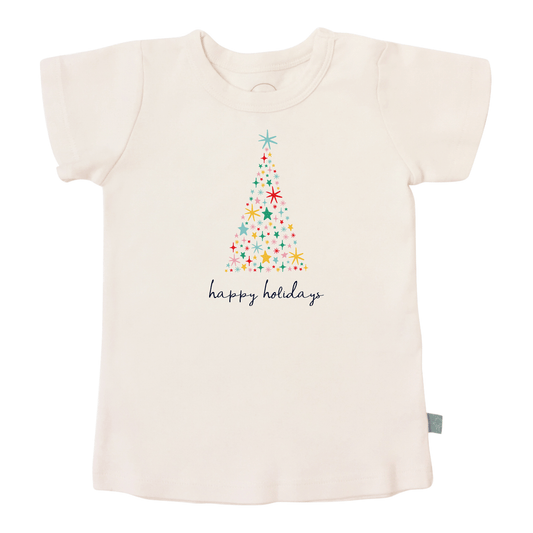 graphic tee | happy holidays tree