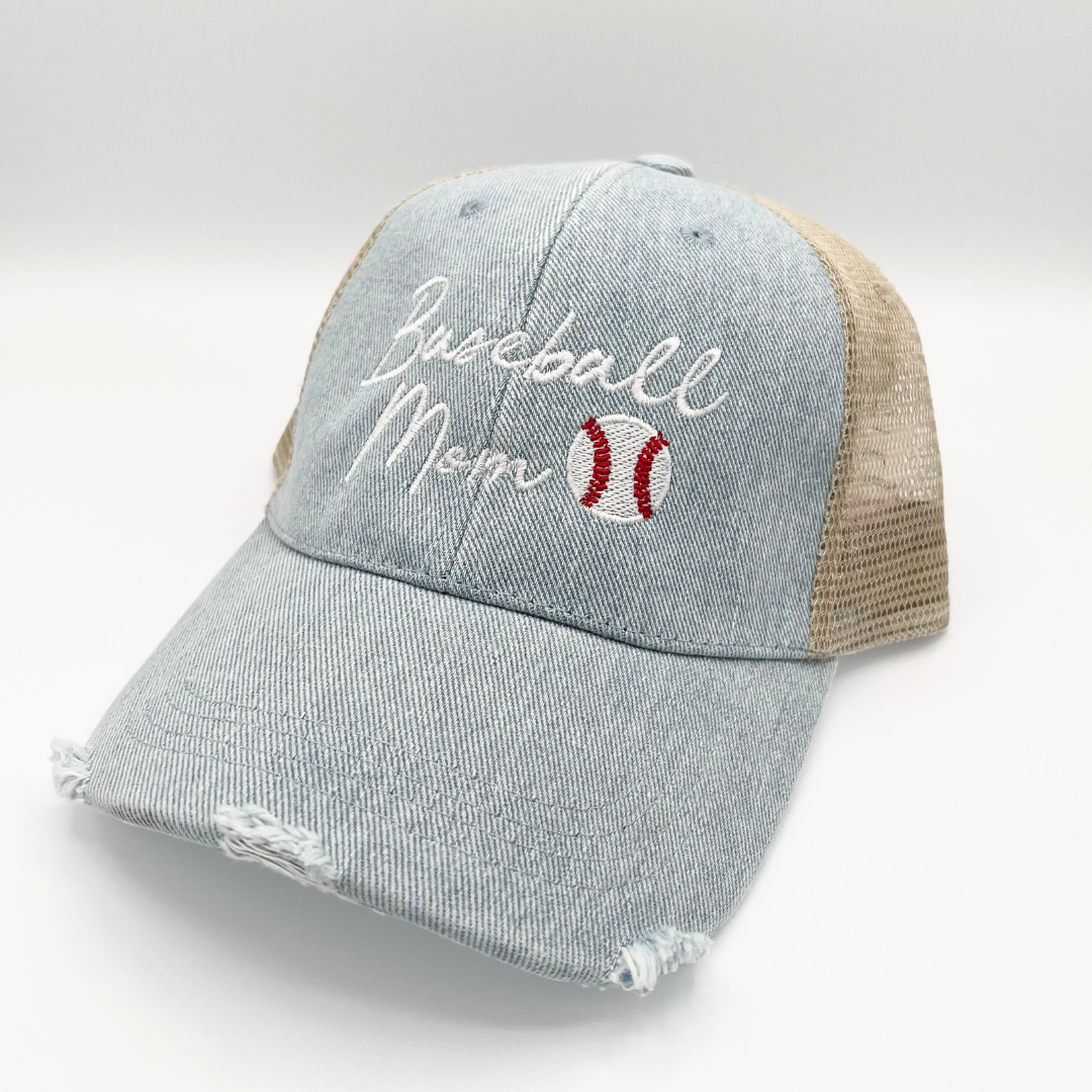 Baseball Mom Script Hat – Gentle Nursery Shop