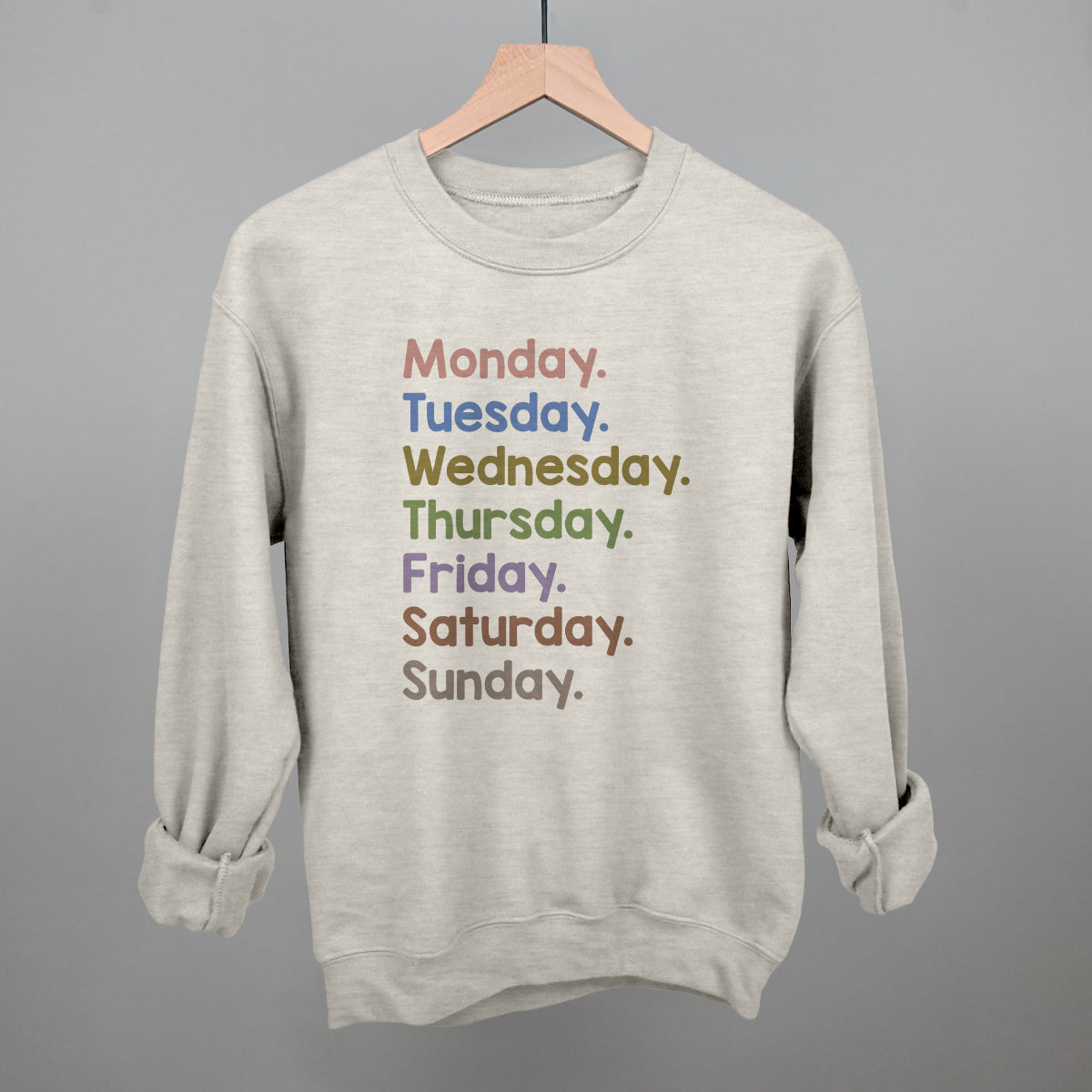 Days Of The Week Colorful