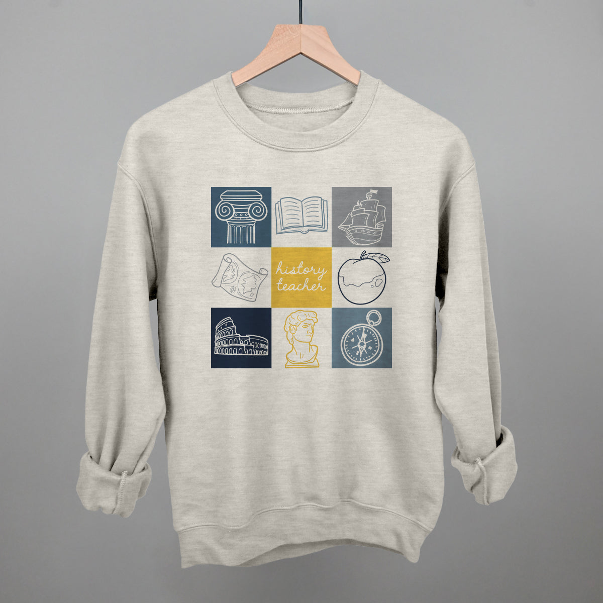 History Teacher Doodle Grid