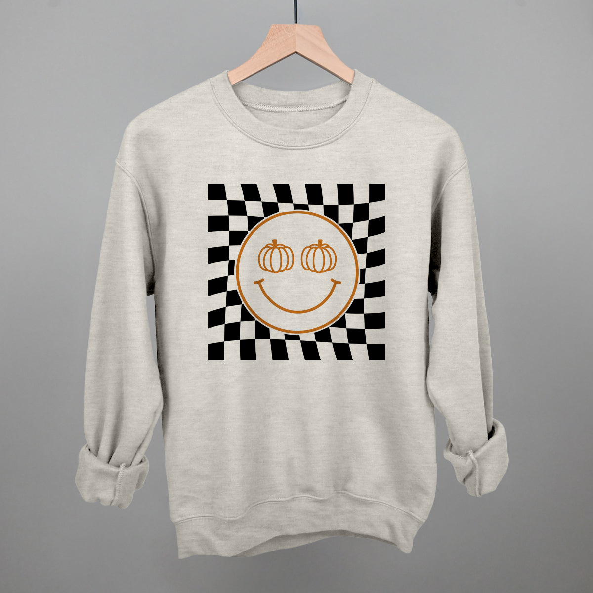 Pumpkin Smiley Face Checker