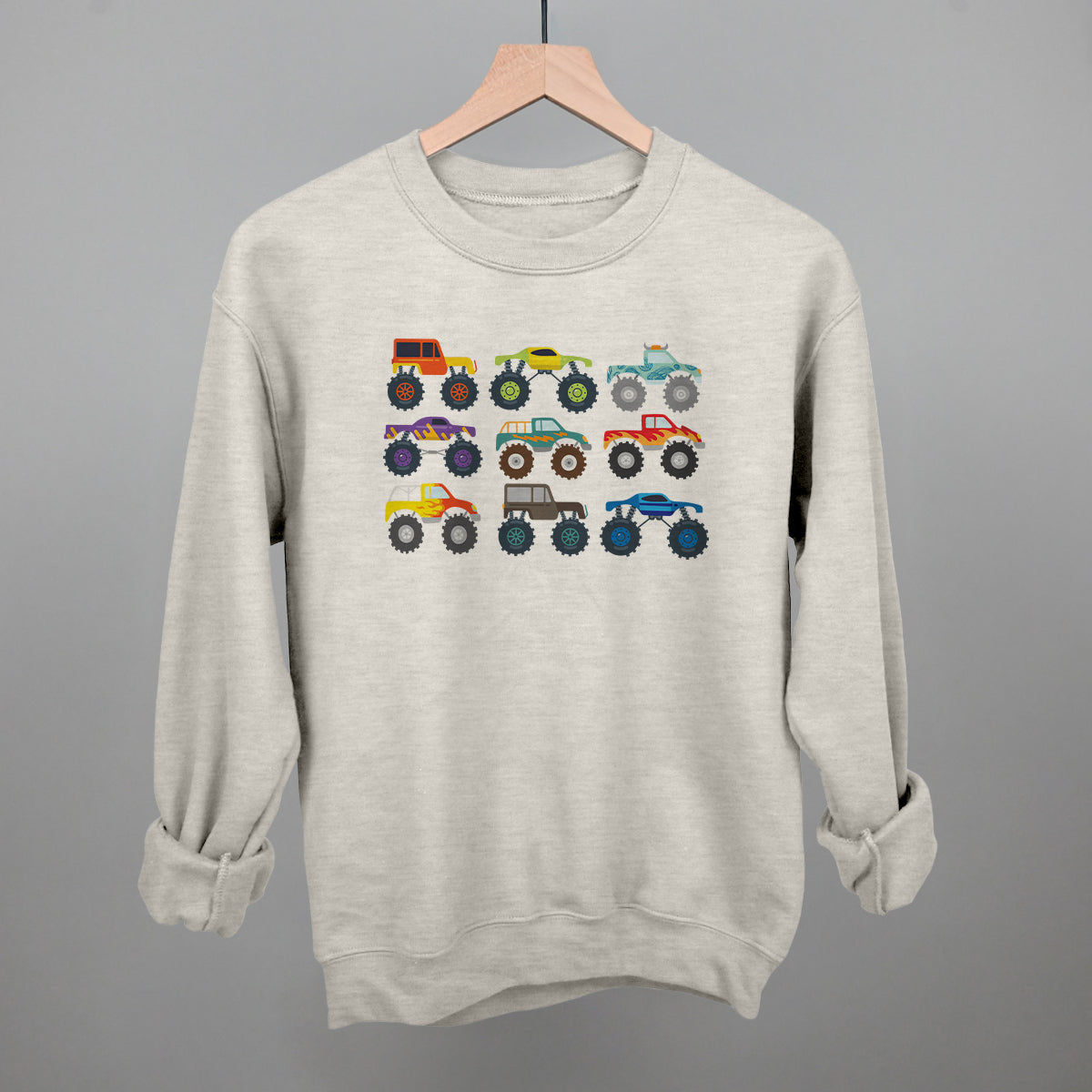 Colorful Monster Truck Doodles