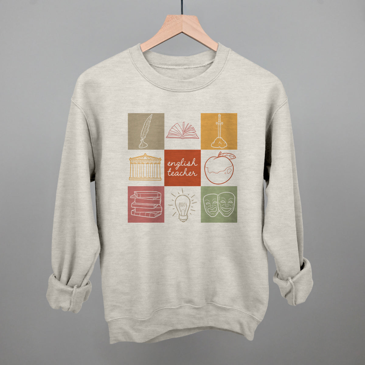 English Teacher Doodle Grid