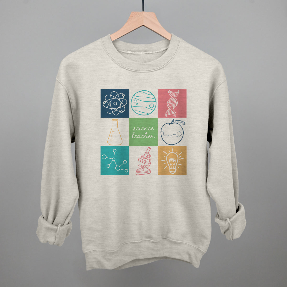 Science Teacher Doodle Grid