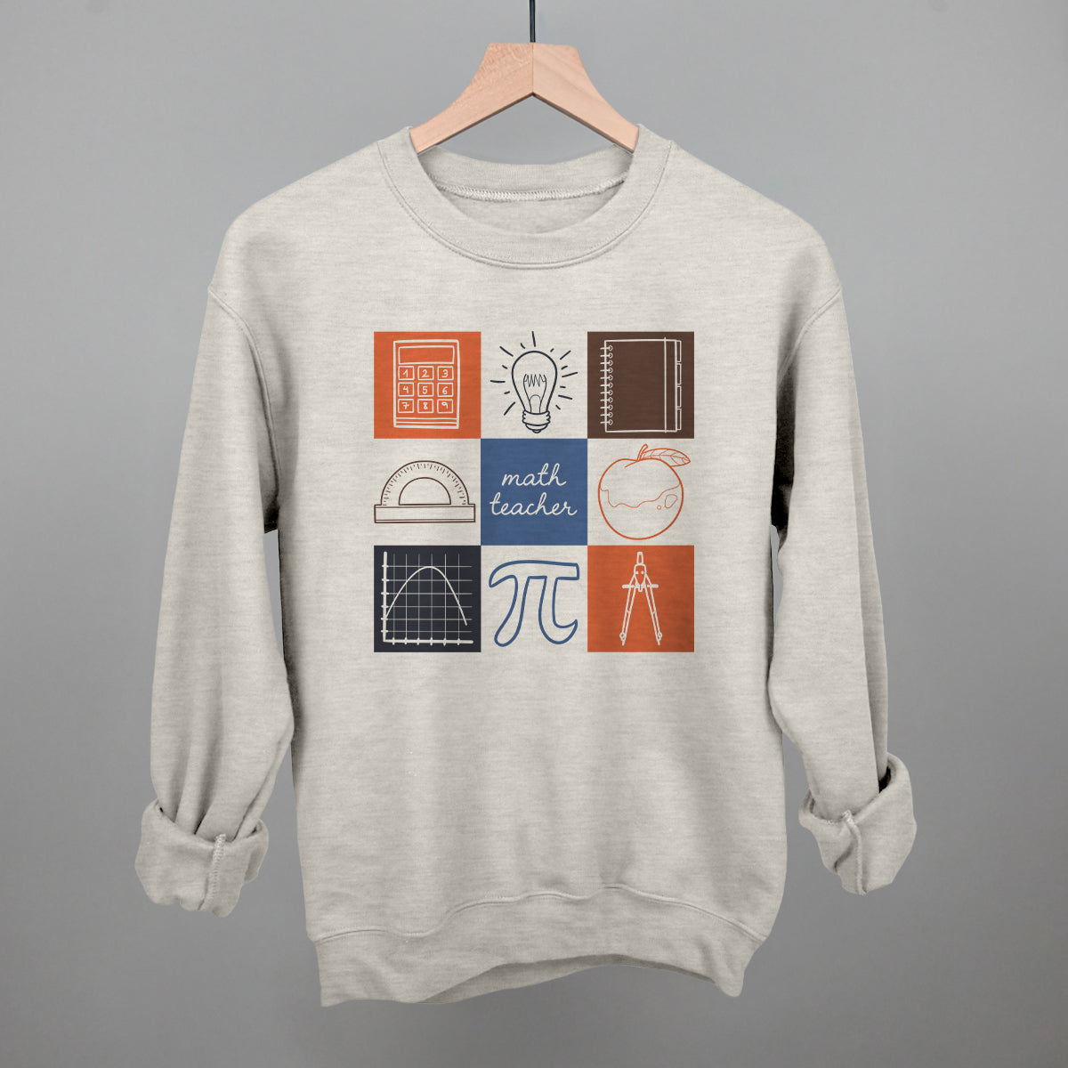 Math Teacher Doodle Grid