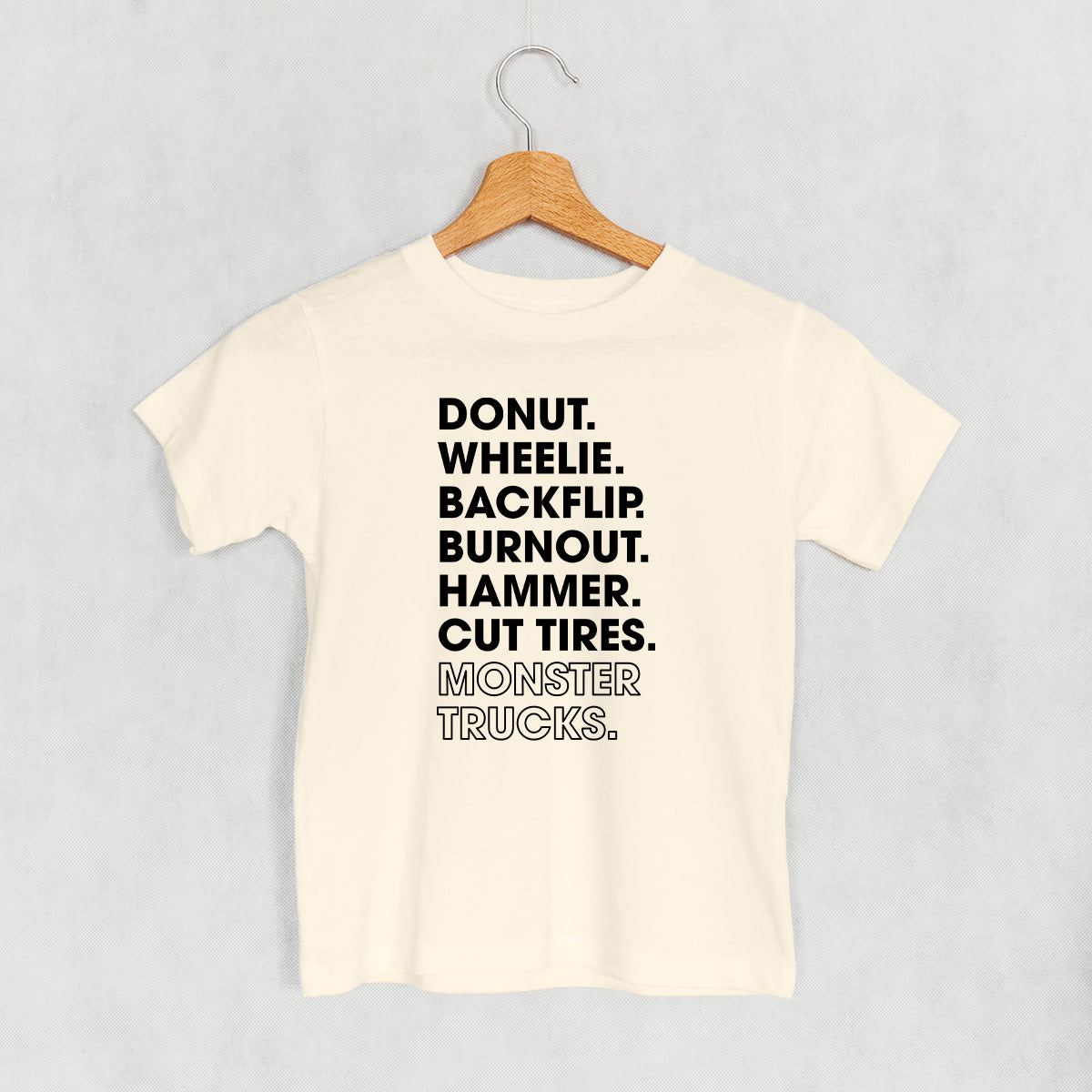 Monster Truck Lingo List (Kids)