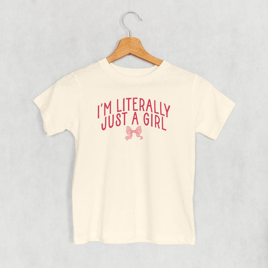 I'm Literally Just A Girl Bow (Kids)