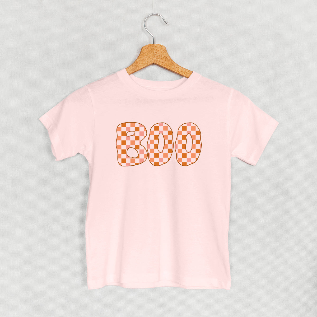 Boo Checkered (Pink & Orange) (Kids)