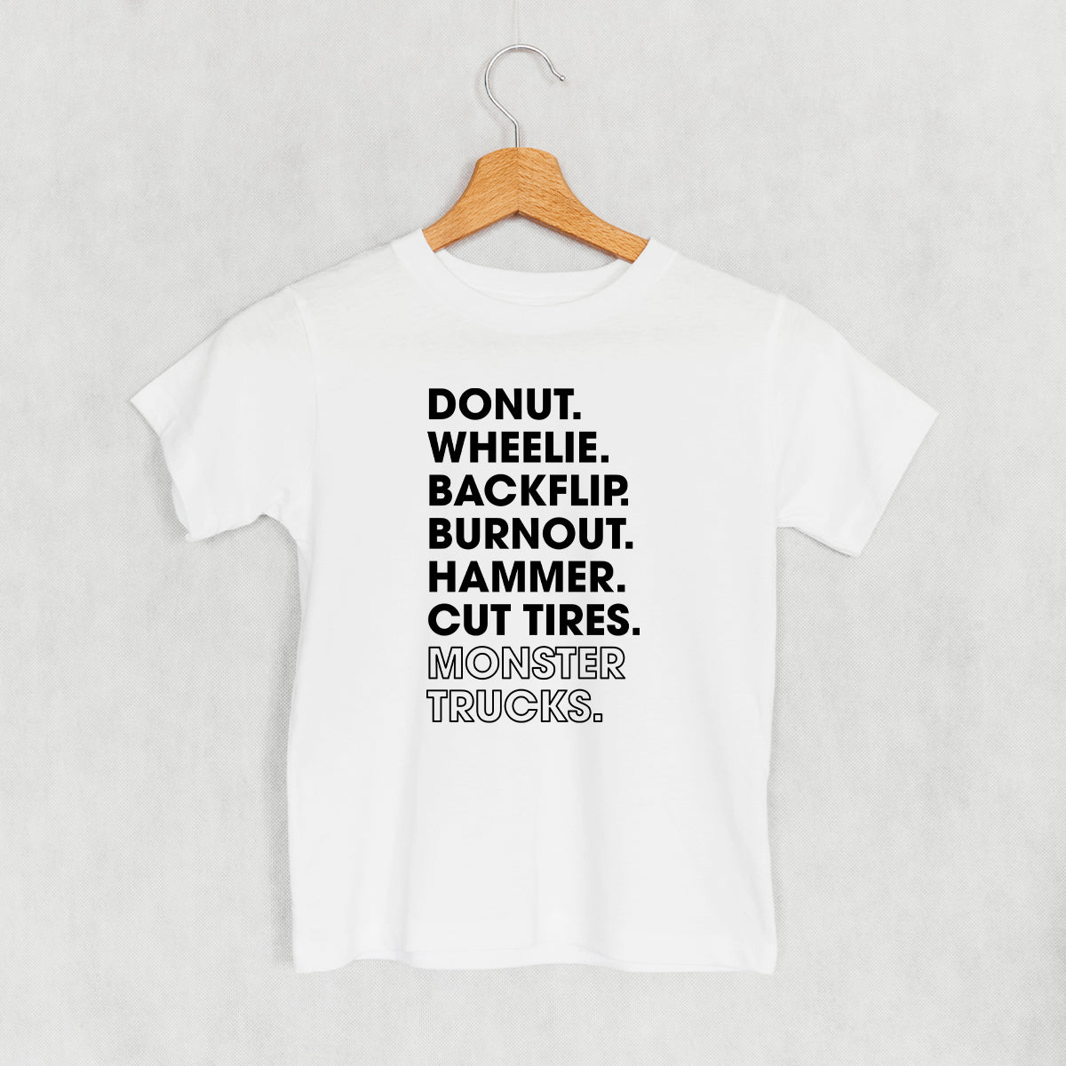 Monster Truck Lingo List (Kids)