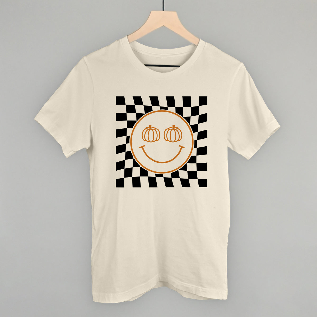 Pumpkin Smiley Face Checker