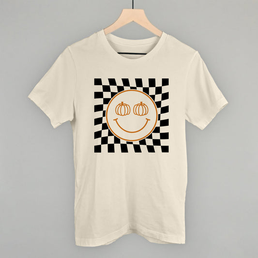 Pumpkin Smiley Face Checker